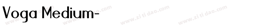 Voga Medium字体转换